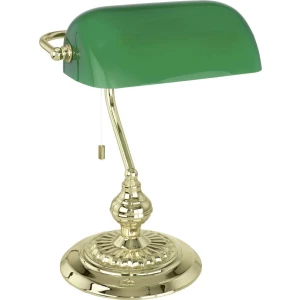 Stolna svjetiljka Banker Traditional EGLO halogena E27 60 W 90967 mjed, zelena slika