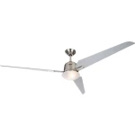 Stropni ventilator CasaFan Eco Aviatos 162 BN-SL (promjer) 162 cm boja krila: krom (češljani), boja kućišta: srebrno-siva