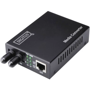 Konvetor medija Digitus DN-82010-1 Multimode, 10/100Base-TX u 100Base-FX, uklj. strujni adapter ST utičnica, do 2km 100 MBit/s slika