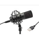 USB studijski mikrofon Tie Studio CONDENSOR MIC USB povezivanje kablom uklj. mreža, uklj. kabel