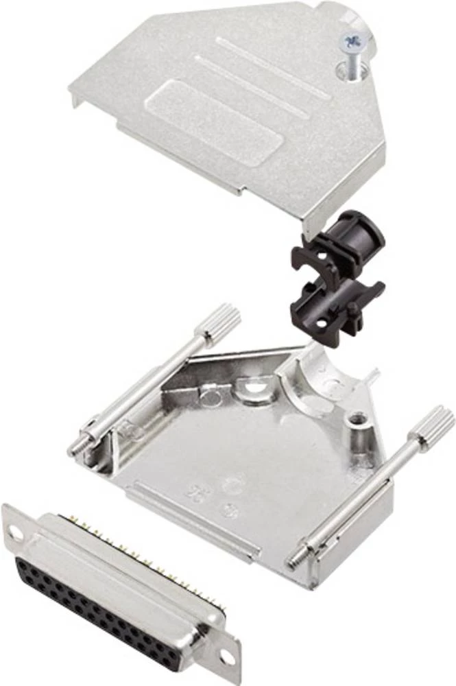 D-SUB letva sa ženskim kontaktima-set 180 ° broj polova: 25 lemna čaša encitech DTZK25-DBS-K 1 set slika