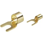 Viličasta stopica 6 mm promjer rupe: 7 mm neizolirana, zlatne boje BKL Electronic 0103006 1 kom.