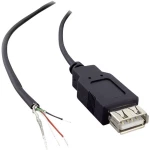 USB A sklopka 2.0 s otvorenim krajem kabela, ravna sklopka USB A sklopka 2.0 BKL Electronic sadržaj: 1 kom.