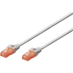 LAN (RJ45) Mreža Priključni kabel CAT 6 U/UTP 10 m Siva Upleteni parovi Digitus Professional