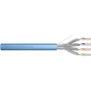 Mrežni kabel CAT 6A U/FTP 4 x 2 x 0.25 mm² Svijetloplava Digitus Professional DK-1623-A-VH-1 100 m slika