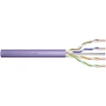 Mrežni kabel CAT 6 U/UTP 4 x 2 x 0.25 mm² Ljubičasta Digitus Professional DK-1613-VH-1 100 m slika