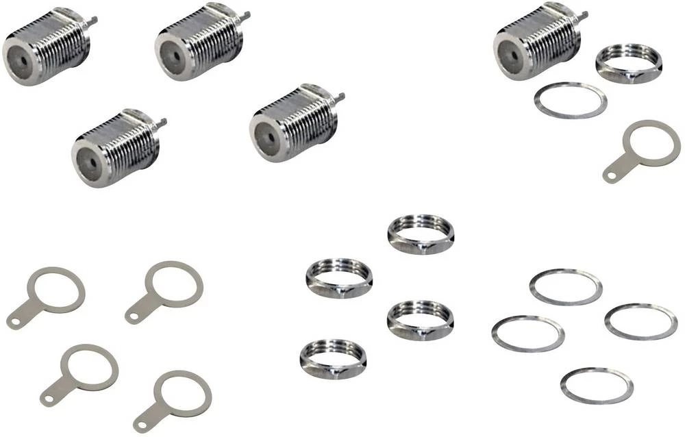 F-ugradbena utičnica, posrebrena slika