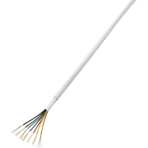 Alarmni kabel LiYY 1565224 TRU COMPONENTS 7 x 0.17 mm bijela 50 m slika