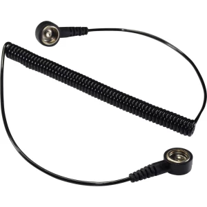 ESD kabel za uzemljenje SpKL-10-183-KK TRU COMPONENTS 1.83 m pritisni gumb 10 mm, pritisni gumb 10 mm slika