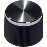 Vrtljivo dugme, crne boje (Ø x V) 21 mm x 15 mm 21/6 1 kom.