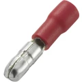 Okrugli utikač 0.5 mm² 1 mm², promjer kontakta: 4 mm djelomično izoliran, crvene boje Conrad Components 738434 100 kom. slika