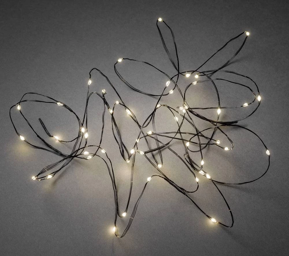 Konstsmide 6386-100 svjetlosni lanac s motivom, kapljice, unutarnji, na struju 50 LED toplo bijela, dužina osvjetljenja: 4.9 m