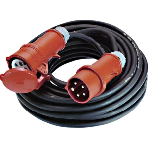 Strujni produžni kabel 0165792 Bachmann Electric 16 A crna 5 m prikladan za van slika