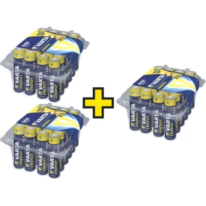 Mikro (AAA) baterija Energy Varta akalno-manganska, kupi 3 kompleta - plati 2, 1.5 V 72 kom. slika