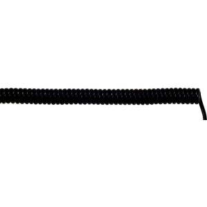 Spiralni kabel UNITRONIC® SPIRAL 200 mm / 800 mm 2 x 0.25 mm crne boje LappKabel 73220241 5 kom. slika