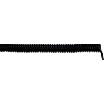Spiralni kabel UNITRONIC® SPIRAL 100 mm / 400 mm 4 x 0.25 mm crne boje LappKabel 73220250 5 kom.