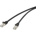 RJ45 mrežni kabel CAT 5e F/UTP 0.25 m crne boje, sa zaštitom od odvajanja Renkforce slika