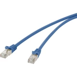 RJ45 mrežni kabel CAT 5e F/UTP 0.25 m plave boje, sa zaštitom od odvajanja Renkforce