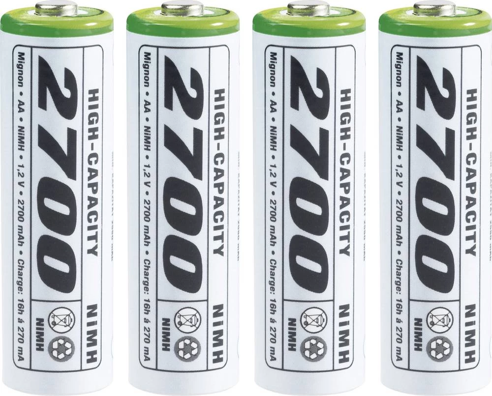 Mignon (AA) baterija Emmerich NiMH 2700 mAh 1.2 V 4 kom. slika