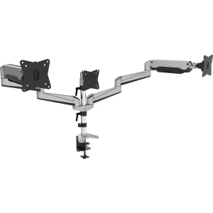 3-struki Stolni nosač za monitor 38,1 cm (15) - 68,6 cm (27) Vrtljivi nosač, Podesiv po visini, Nagibni i okretni, Rotirajuči slika