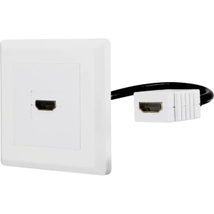 HDMI Adapter [1x Ženski konektor HDMI - 1x Ženski konektor HDMI] Bijela pozlaćeni kontakti Renkforce slika