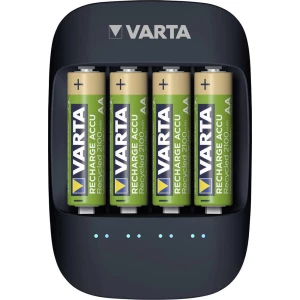 Punjač za okrugle baterije NiMH Eco Charger Varta uklj. baterije na punjenje mikro (AAA), mignon (AA) slika