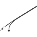 USB / Utičnica Audio Priključni kabel [1x Muški konektor Apple Dock Lightning - 1x 3,5 mm banana utikač] 1.2 m Crna Aluminijski slika