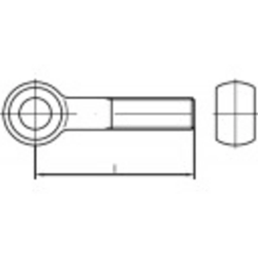 Okasti vijak M8 50 mm DIN 444 Nehrđajući čelik A4 10 ST TOOLCRAFT TO-5357856 slika