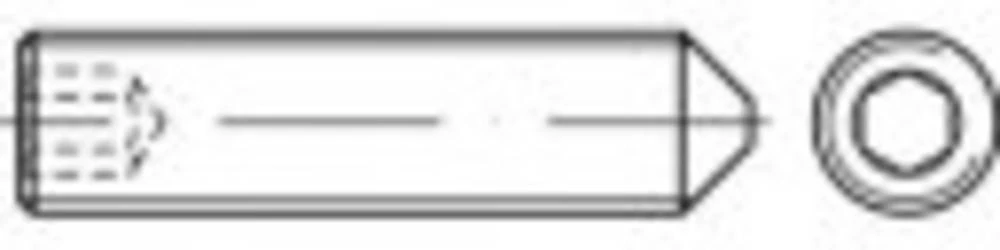 Navojni zatik M5 12 mm Nehrđajući čelik A2 TOOLCRAFT TO-5370252 50 ST slika