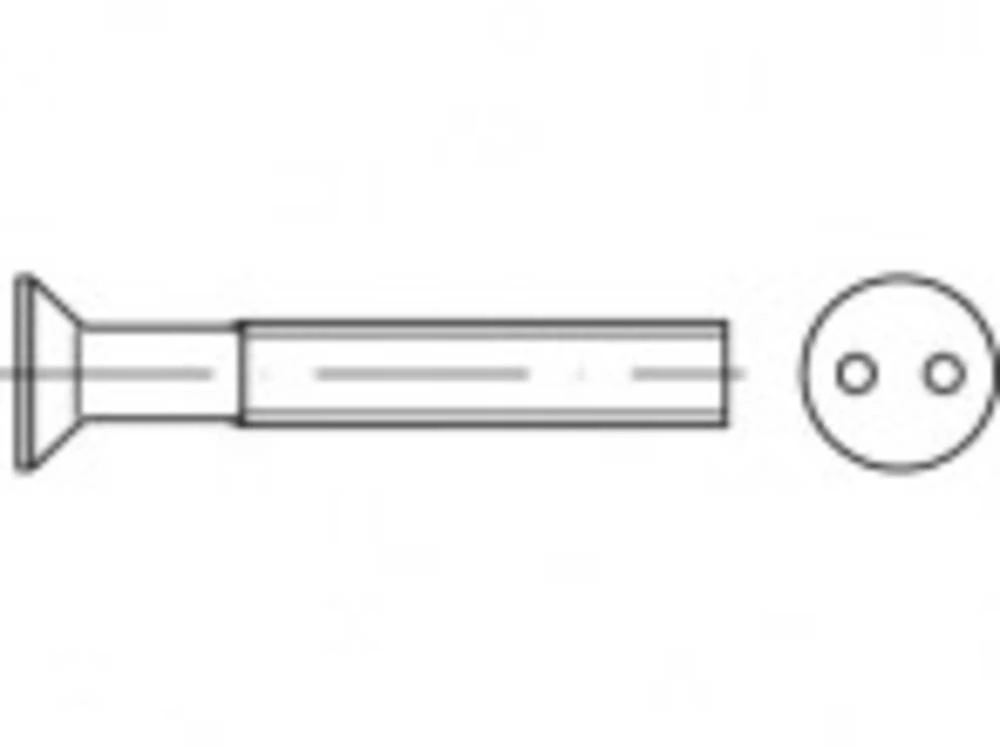TOOLCRAFT TO-5379957 Sigurnosni vijci M3 20 mm Na dvije rupe 88112 Nehrđajući čelik A2 100 ST slika