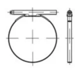 TOOLCRAFT DIN 3017 čelik (W1) Oblik C1 pocinčani Držač crijeva s okruglim vijcima, jednodijelni Dimenzije: 17 - 19/18 18 mm 50 S