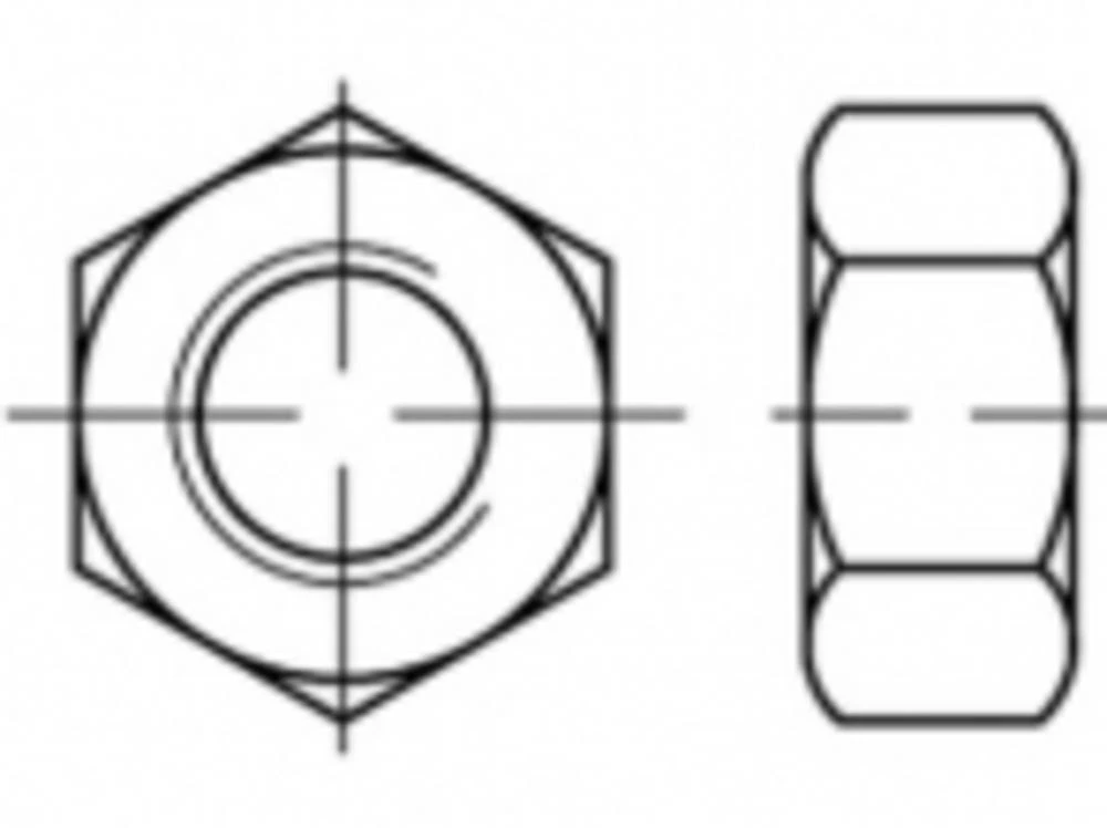 Šesterokutne matice M24 ISO 4032 50 ST TOOLCRAFT TO-5416446 slika