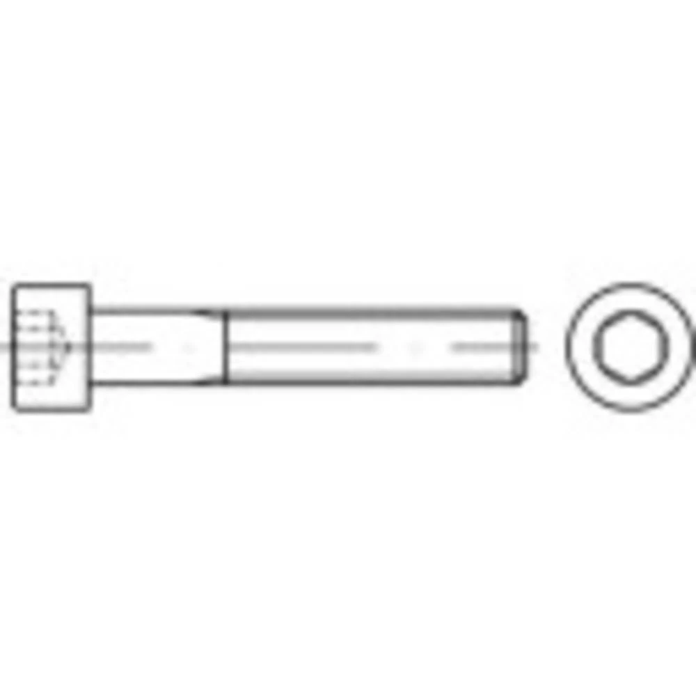 Vijci s cilindričnom glavom M6 180 mm Unutarnji šesterostrani ISO 4762 100 ST TOOLCRAFT TO-5425635 slika