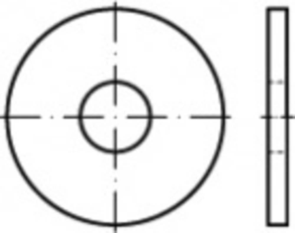 Podložne pločice 42 mm ISO 7435 Čelik 10 ST TOOLCRAFT TO-5433948 slika