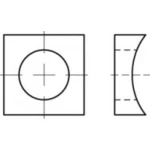 Izjednačavajuće podloške 27 mm 88061 Vruće pocinčani 1 ST TOOLCRAFT TO-5444175