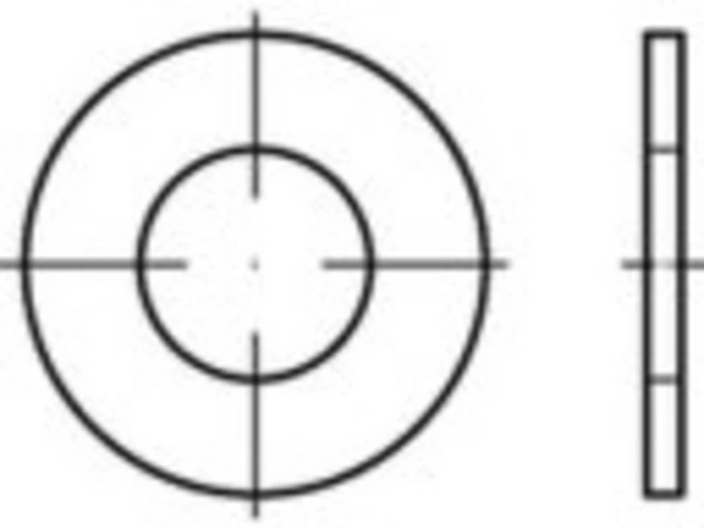 Podložne pločice 10 mm 88100 Čelik Galvansko pocinčani 200 ST TOOLCRAFT TO-5444184 slika