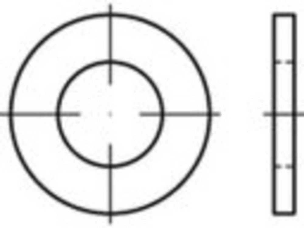 Podložne pločice 2,5 mm ISO 7089 200 ST TOOLCRAFT TO-5454009 slika