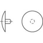 TOOLCRAFT Članak 88001 Plastični IL tamno smeđe ukrasne kape w. Olovka f. Čipboard / ABC-SPAX vijci s unutarnjim otvorom IL Dime