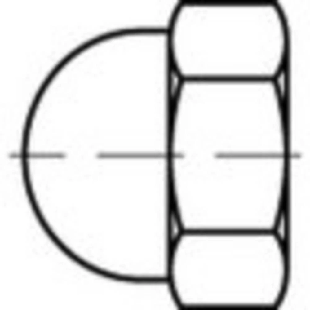 TOOLCRAFT Članak 88497 Plastična bijela KORREX zaštitna kapa za vijčane krajeve s šesterokutnim maticama Dimenzije: 620 - M20x31 slika