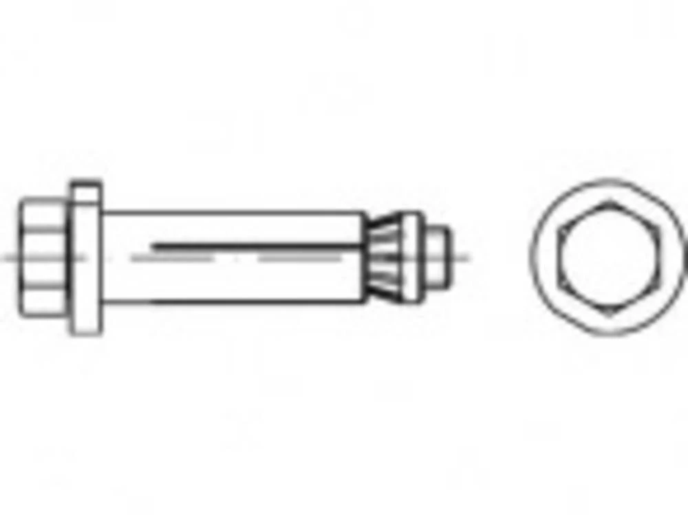 Članak 82031 A 4 HB LINDAPTER-HOLLO-BOLT HB f. Učvršćivanje šupljih profila, sa šesterokutnim vijkom Dimenzije: M 16 x 100/50 (1 slika