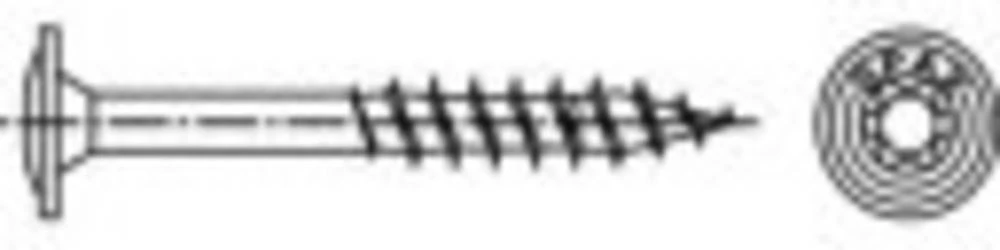 Vijci s ravnom glavom 80 mm Torx 88193 Nehrđajući čelik A2 50 ST 881939240080080 slika