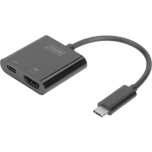 USB / HDMI Adapter [1x Muški konektor USB-C™ - 1x Ženski konektor HDMI, Ženski konektor USB-C™] Crna Digitus slika