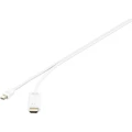 Renkforce HDMI Priključni kabel [1x Muški konektor Mini DisplayPort - 1x Muški konektor HDMI] 3 m Bijela slika