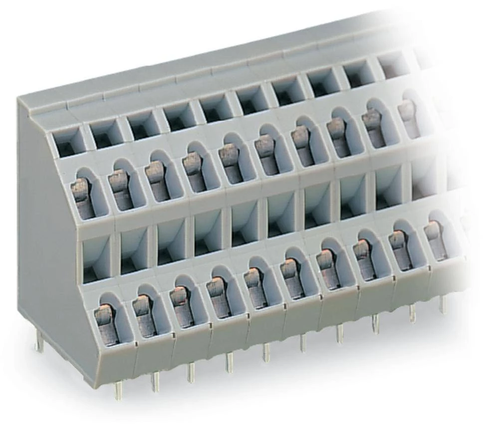 WAGO dvokatna stezaljka 2.50 mm broj polova 24 sive boje 28 komada slika