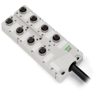 Senzor/aktuator kutija pasivni razdjelnik M12 s metalnim navojem 757-264/000-005 WAGO 1 komad slika
