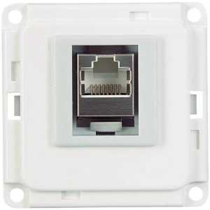 ISDN/CAT 6 utičnica 71682 električni sustavi kablovskih kanala, bijela slika