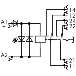 Industrijski relej 1 komad WAGO 789-1346 Nazivni napon: 24 V/DC struja prebacivanja (maks.): 8 A 2 izmjenjivača slika