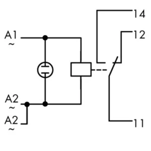 Industrijski relej 1 komad WAGO 789-508 Nazivni napon: 230 V/AC struja prebacivanja (maks.): 12 A 1 izmjenjivač slika
