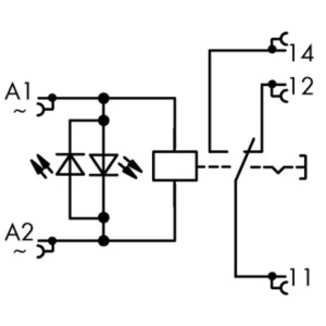 Industrijski relej 1 komad WAGO 789-1544 Nazivni napon: 230 V/AC struja prebacivanja (maks.): 12 A 1 izmjenjivač slika