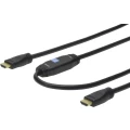 HDMI Priključni kabels pojačalom[1x Muški konektor HDMI - 1x Muški konektor HDMI] 20 m Crna Digitus slika